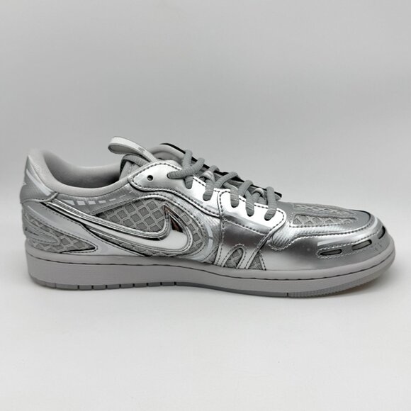 Air Jordan 1 Low Womens Method of Make V3 Silver Sz 10 New Shoes HQ2186-002 - Picture 7 of 12